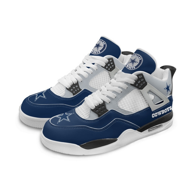 Men's Dallas Cowboys Running weapon Air Jordan 4 Shoes 006