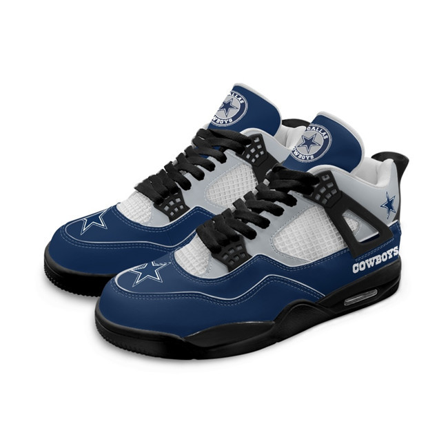 Women's Dallas Cowboys Running weapon Air Jordan 4 Shoes 0005