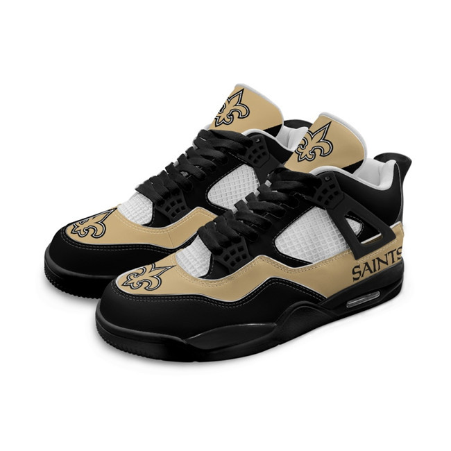 Women's New Orleans Saints Running weapon Air Jordan 4 Shoes 0001