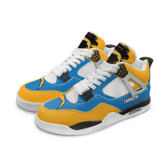 Women's Los Angeles Chargers Running weapon Air Jordan 4 Shoes 0003