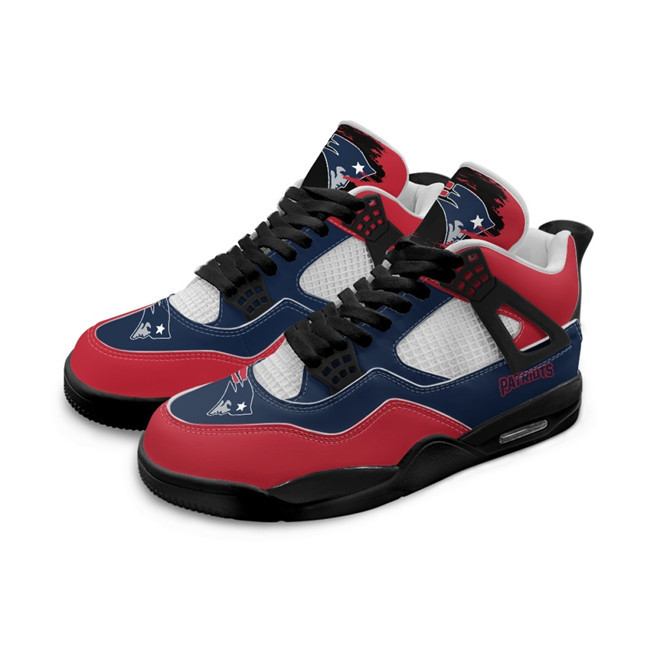 Women's New England Patriots Running weapon Air Jordan 4 Shoes 0001