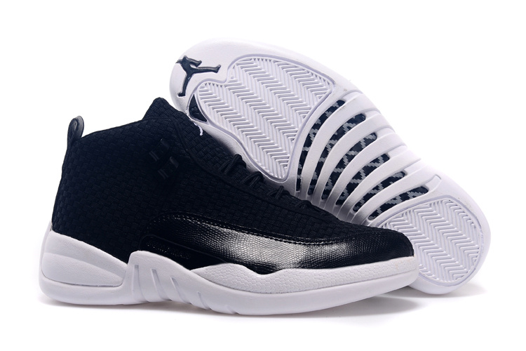 Running weapon Cheap Wholesale Nike Shoes Air Jordan 12 Future Black/White
