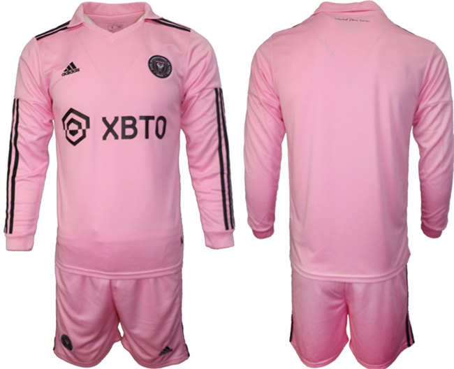 Men's Inter Miami CF Blank 2023/24 Pink Home Soccer Jersey Suit