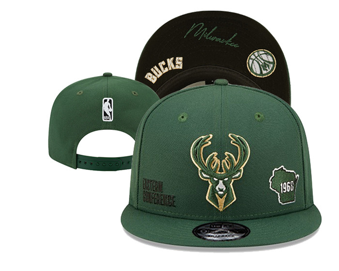 Milwaukee Bucks Stitched Snapback Hats 0031
