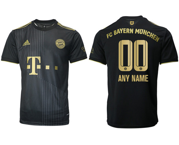 Men's FC Bayern München Custom Black Away Soccer Jersey