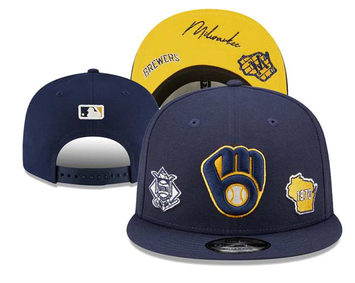 Milwaukee Brewers Stitched Snapback Hats 011