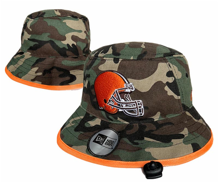 Cleveland Browns Salute To Service Stitched Bucket Fisherman Hats 085