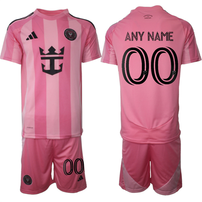 Men's Inter Miami CF Custom 25/26 Pink Home Soccer Jersey Suit