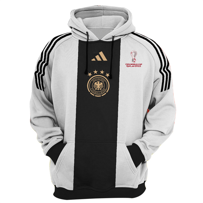 Men's Germany FIFA World Cup Soccer Hoodie Black/White