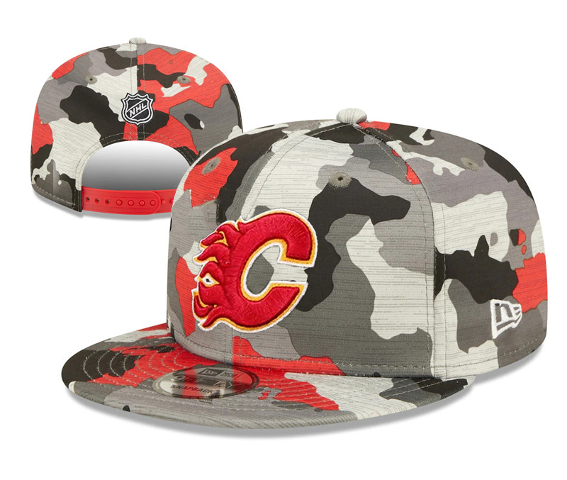 Calgary Flames Stitched Snapback Hats 004