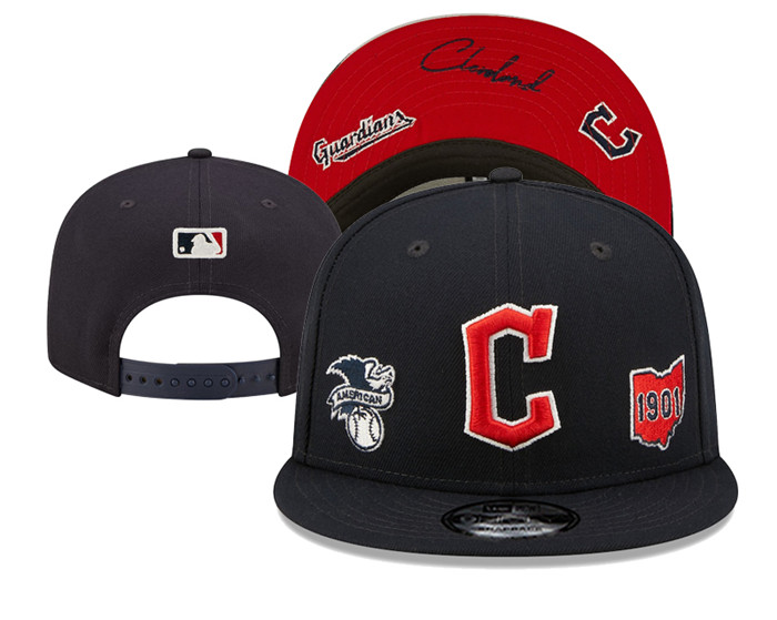Cleveland Guardians Stitched Snapback Hats 0015