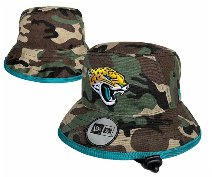 Jacksonville Jaguars Salute To Service Stitched Bucket Fisherman Hats 045