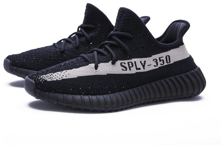 Men's Running Weapon Yeezy Boost 350 V2 Black/White Footwear Shoes 078