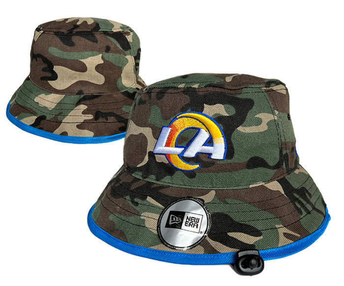 Los Angeles Rams Salute To Service Stitched Bucket Fisherman Hats 0101