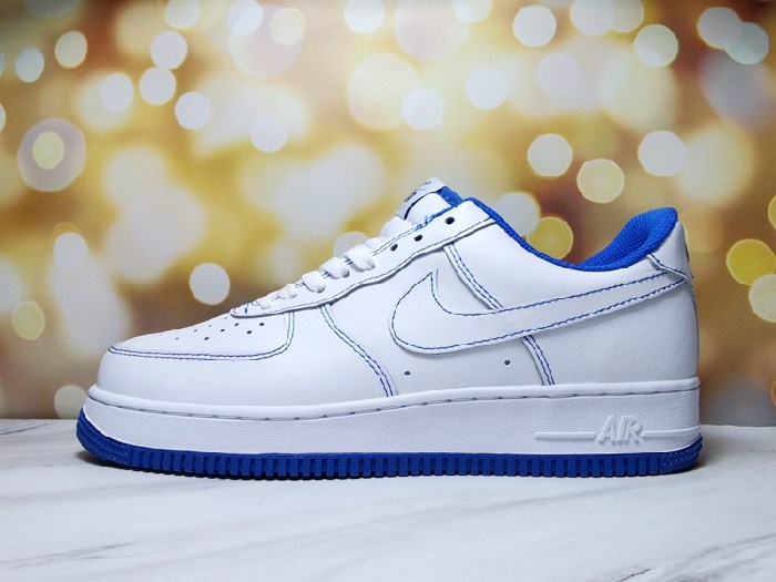 Women's Air Force 1 White/Royal Shoes 0130